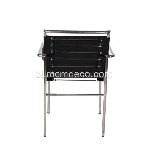 Sodoben dizajn Črni usnjeni stol Eileen Grey Roquebrune